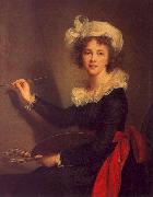 Elisabeth LouiseVigee Lebrun Self Portrait-y oil